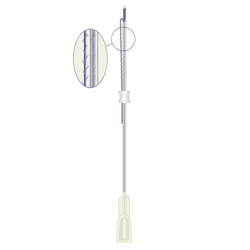 Мезонити Velancia COG PDO MOLDING W-cannula 19G 100mm PDO USP (1) 160mm